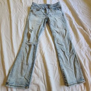 American Eagle Outfitters AEO Denim Crops Capris